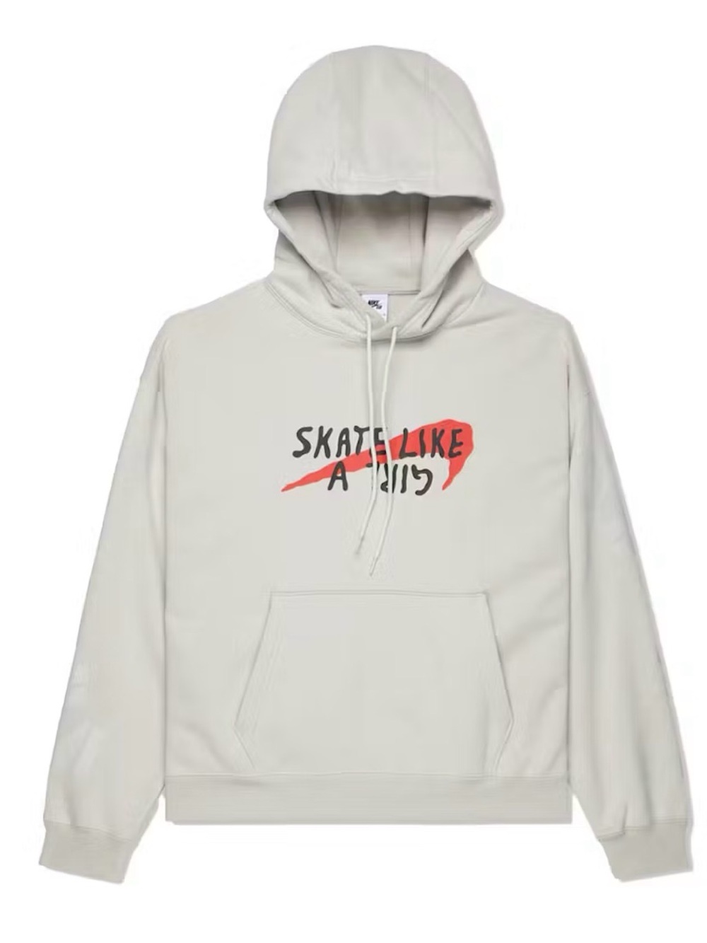 NWT Nike SB Skate Like A Girl Hoodie Pullover Swoosh Sweatshirt Mens Size XS